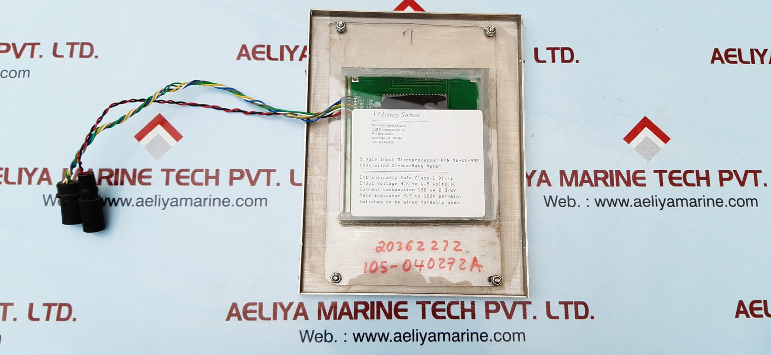 T3 energy 96-11-332 single input microprocessor