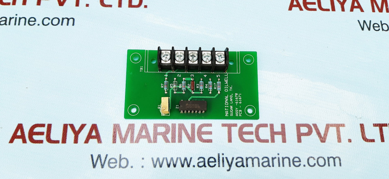 National oilwell 61670 pcb drill mode control 61670+77