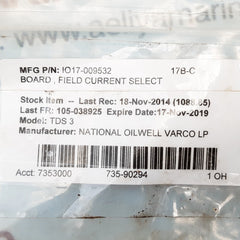 Field current selector 15-10001 pcb