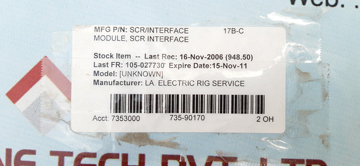 Louisiana 160014 scr interface module 160029