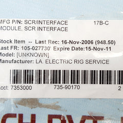 Louisiana 160014 scr interface module 160029