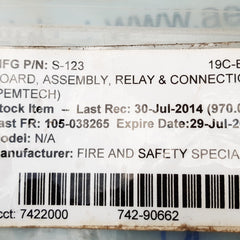 Fire and safety s-123 board pcb-724/pcb-730 rev 2