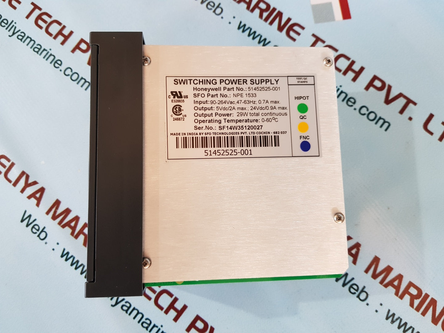 Honeywell 51452525-001 switching power supply tempt. 0-60'c