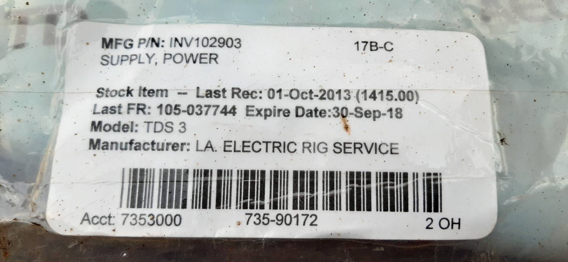 Louisiana electric 160012 power supply