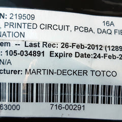 Totco 219508 fab rev h field termination board