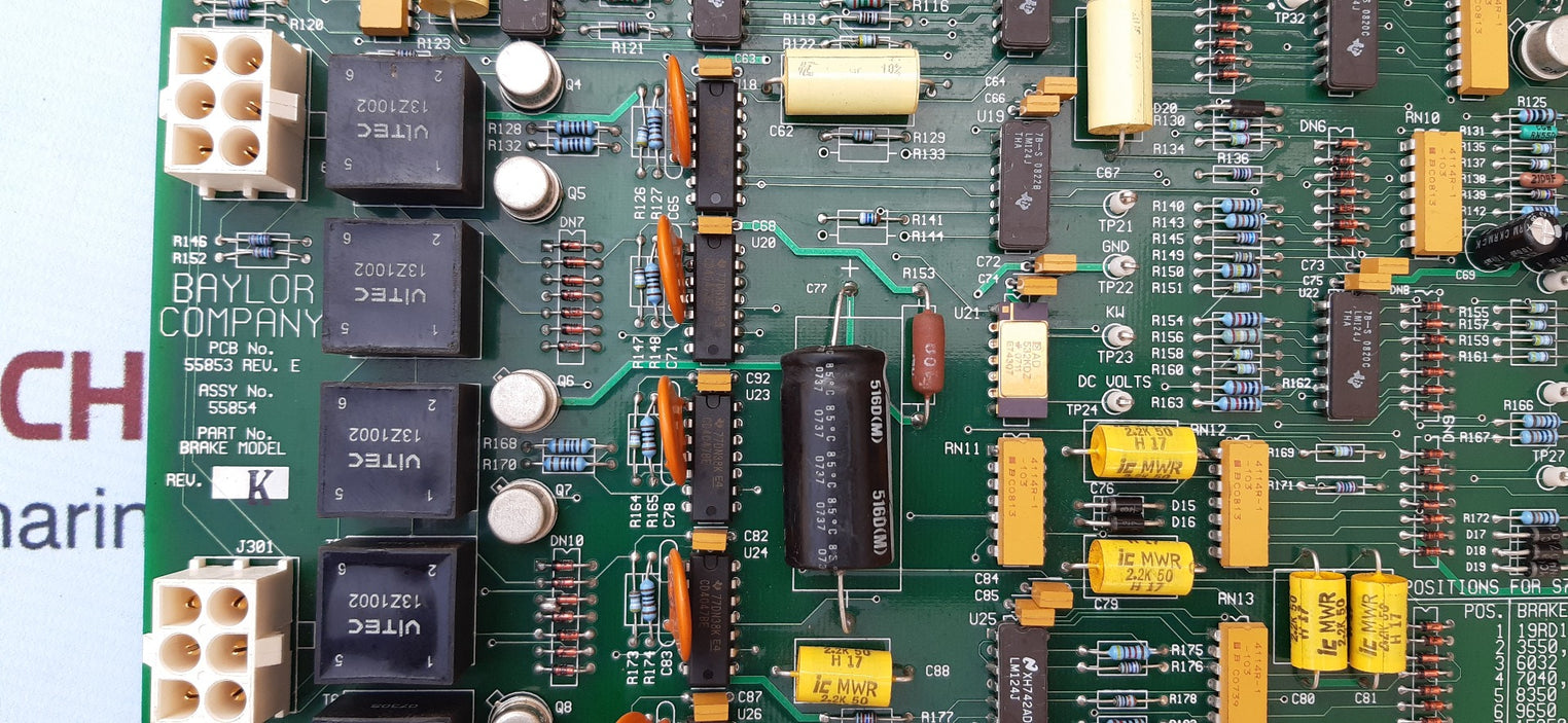 Baylor 55854 firing security board brake control