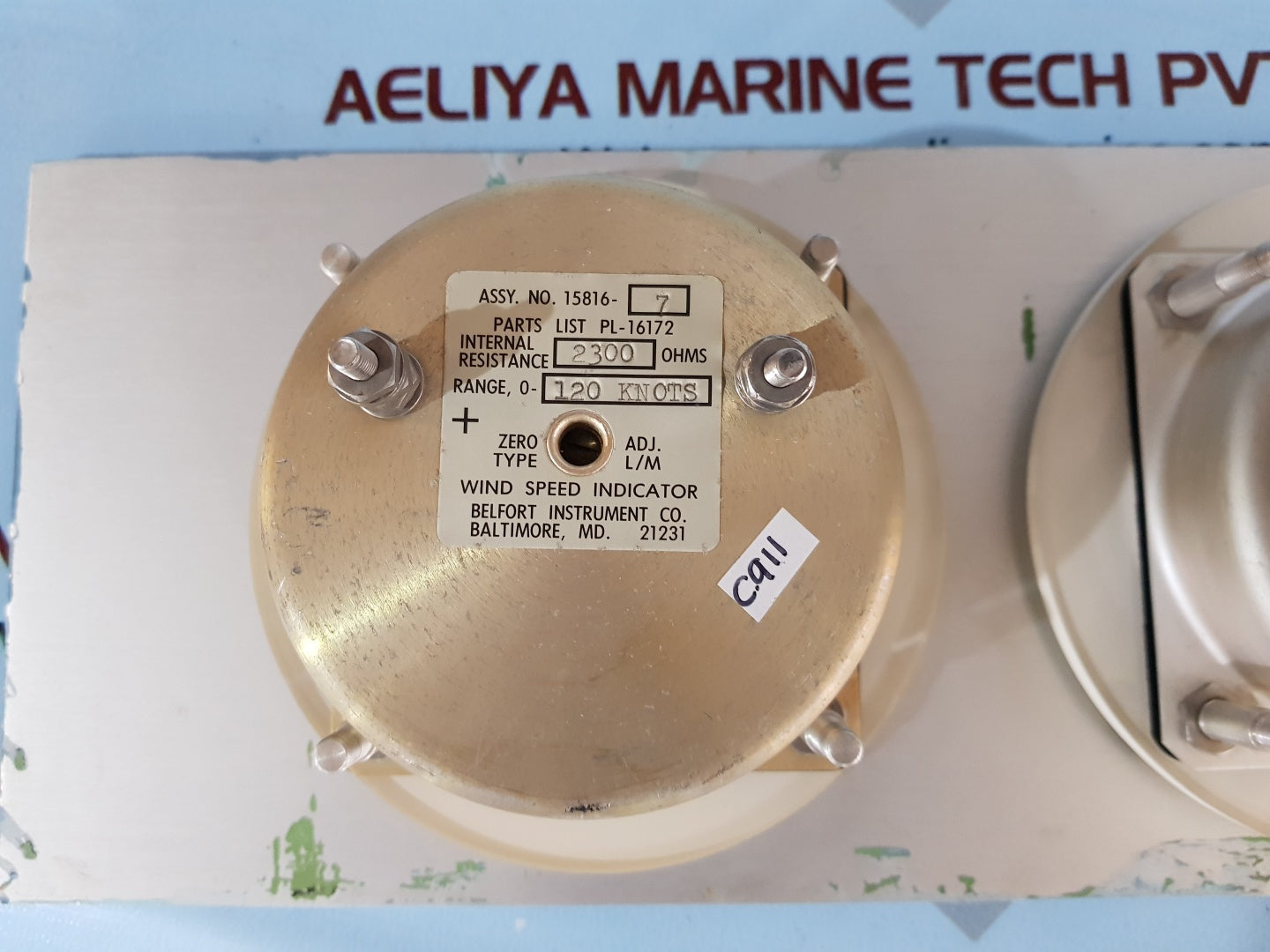 Belfort 15816-7 wind speed indicator