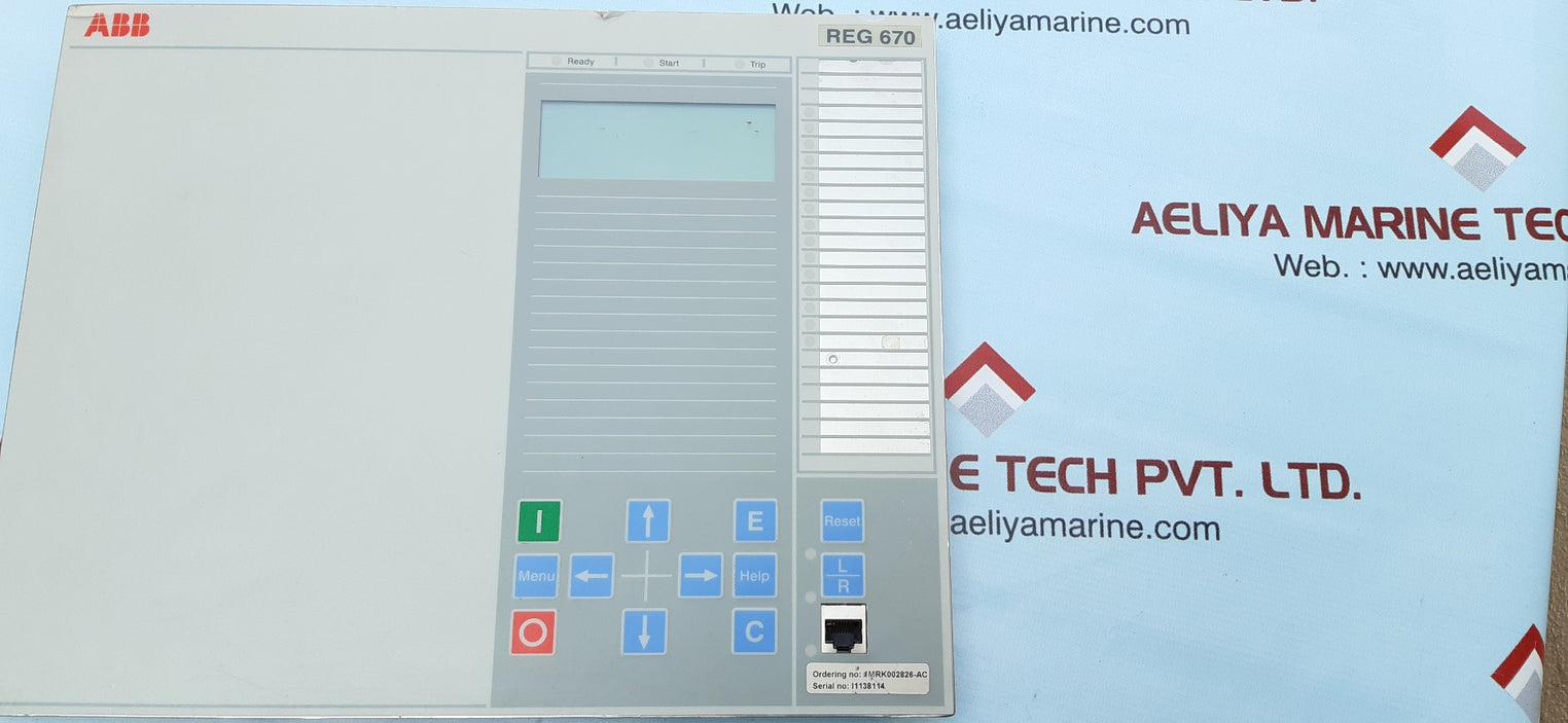 Abb reg670 display 1mrk00008-pb