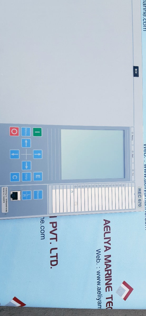 Abb rec670 display 1mrk000008-mb