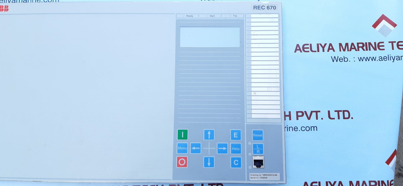 Abb rec670 display 1mrk00008-kb