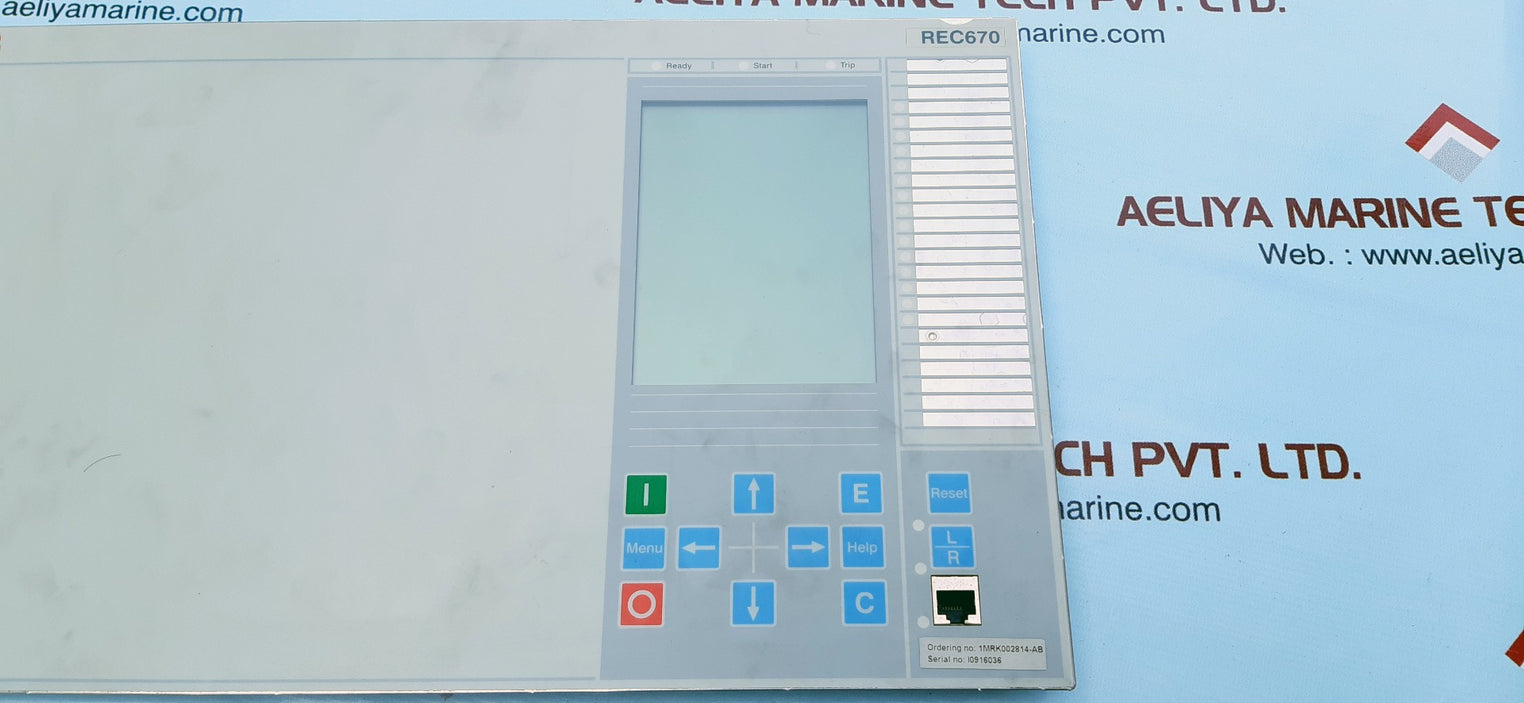 Abb rec670 display 1mrk000008-mb sw 1.2