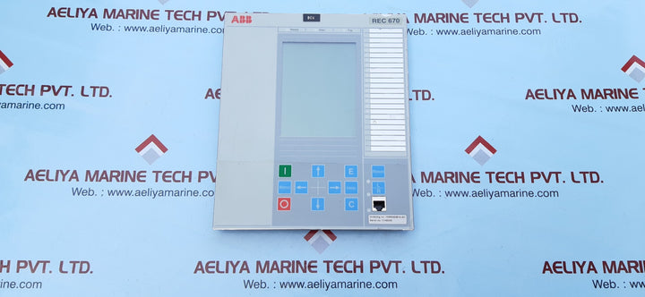 Abb rec670 display 1mrk000008-lb