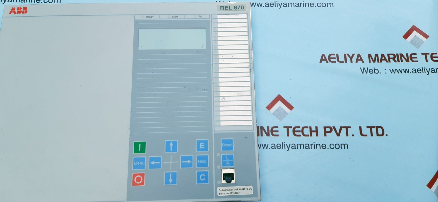 Abb rel670 display 1mrk00008-pb