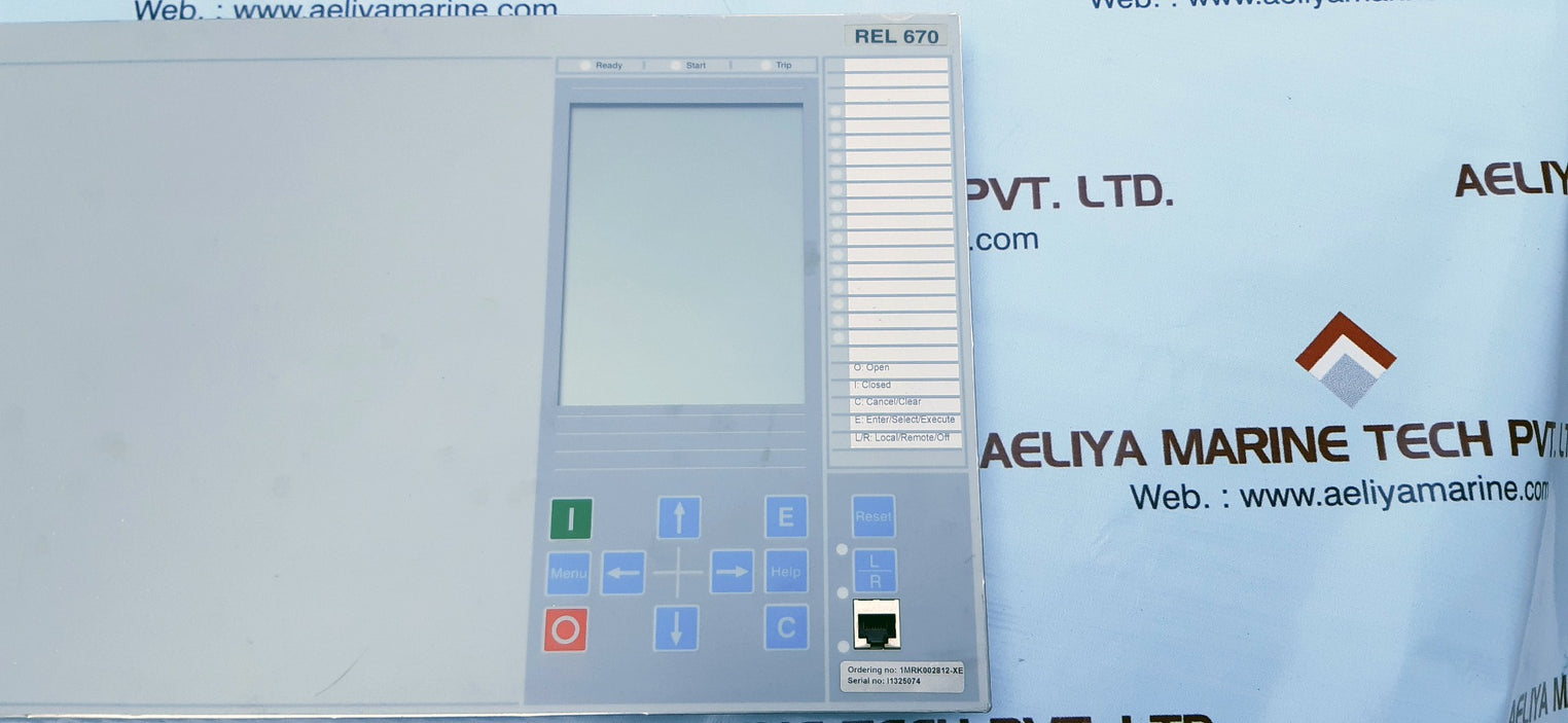 Abb rel670 display 1mrk000008-mb 1/1 medium_rev.r.io