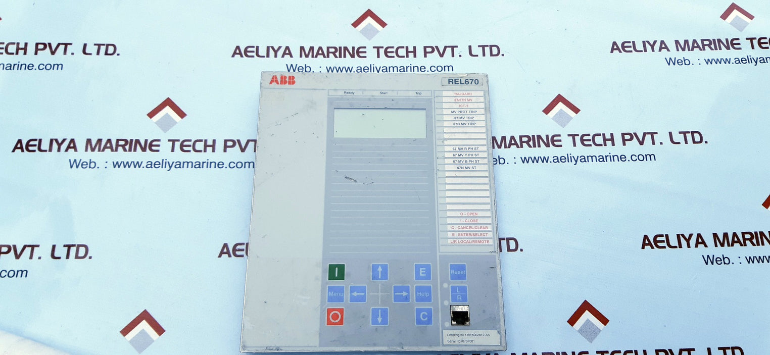 Abb rel670 display
