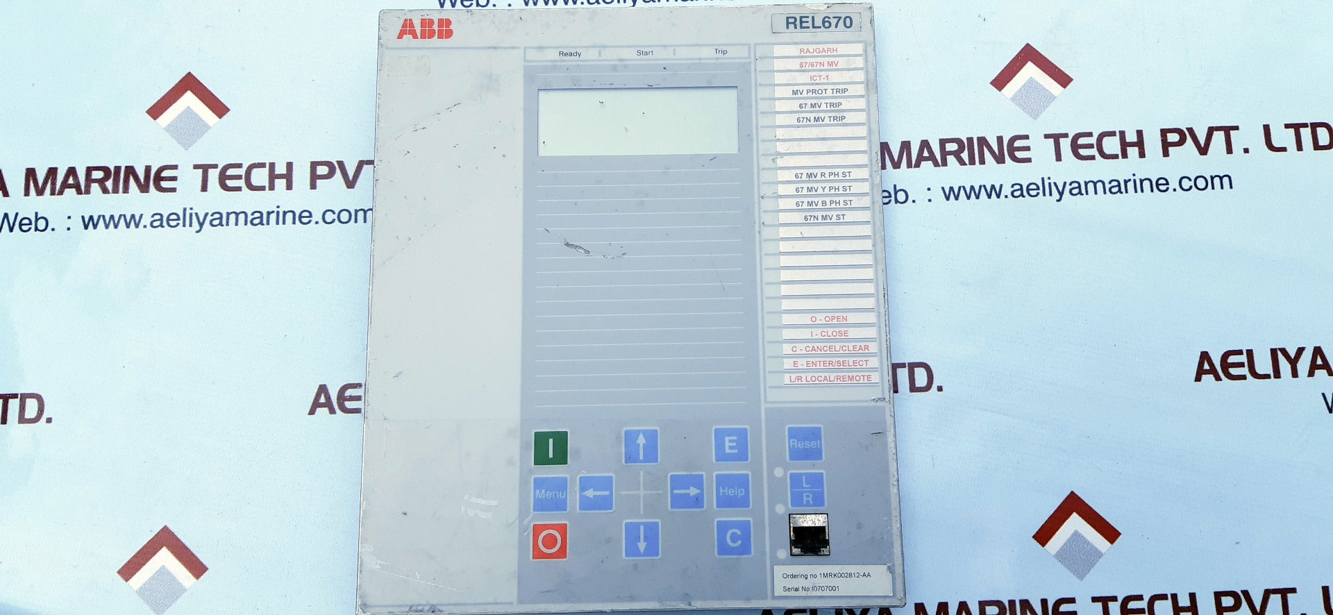 Abb rel670 display