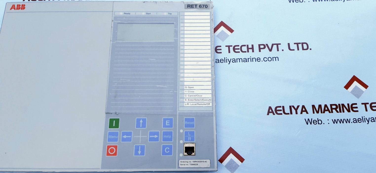 Abb ret670 display 1mrk000008-pb