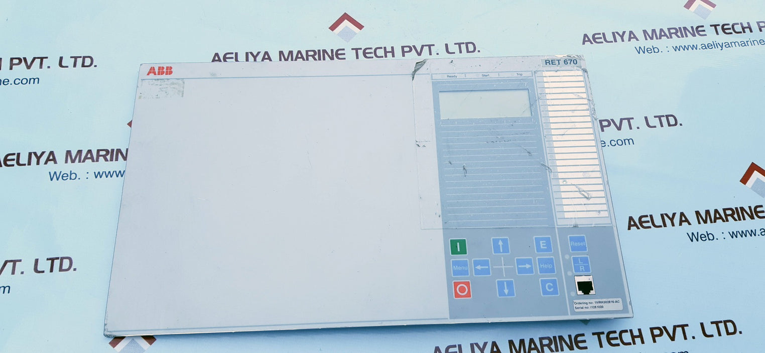 Abb ret670 display 1mrk00008-kb