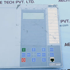 Abb ret670 display 1mrk00008-kb
