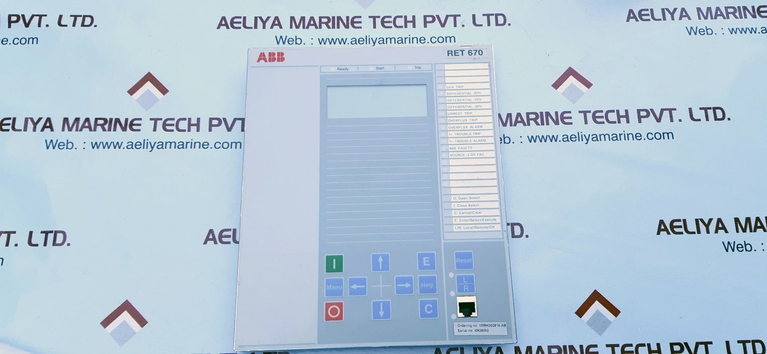 Abb ret670 display 1mrk000008-hb