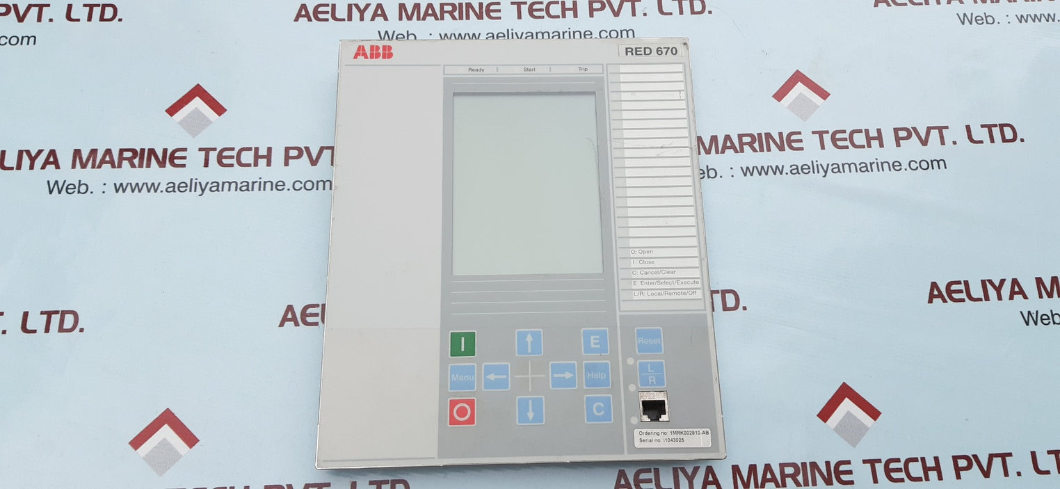 Abb red670 display 1mrk00008-lb