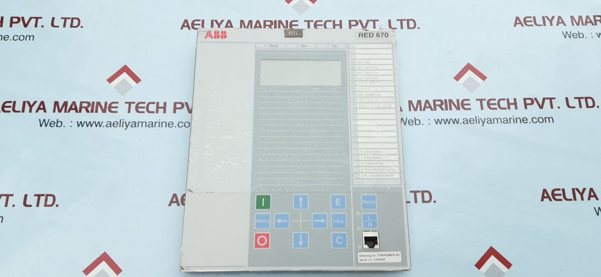 Abb red670 display 1mrk00008-hb