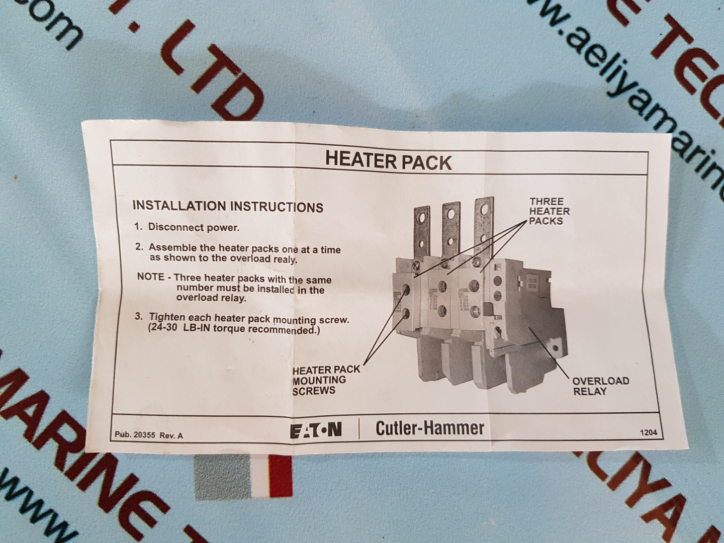 Eaton H2023-3 Heater Pack Cutler-hammer Set
