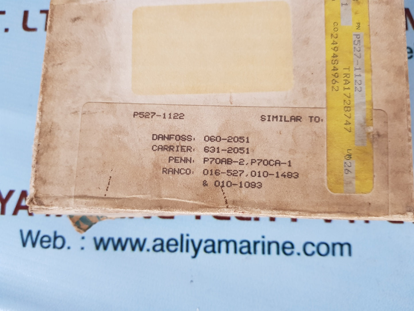 Danfoss p527-1122 pressure control