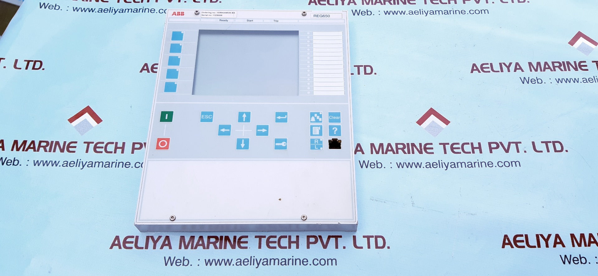 Abb reg650 display 1khl160006r0001b rev a