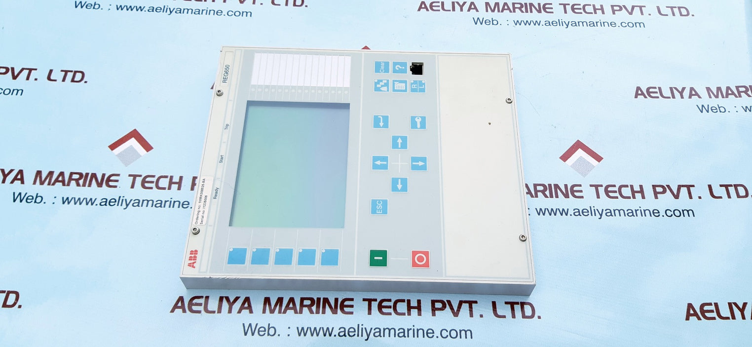 Abb reg650 display 1khl160006r0001b rev a