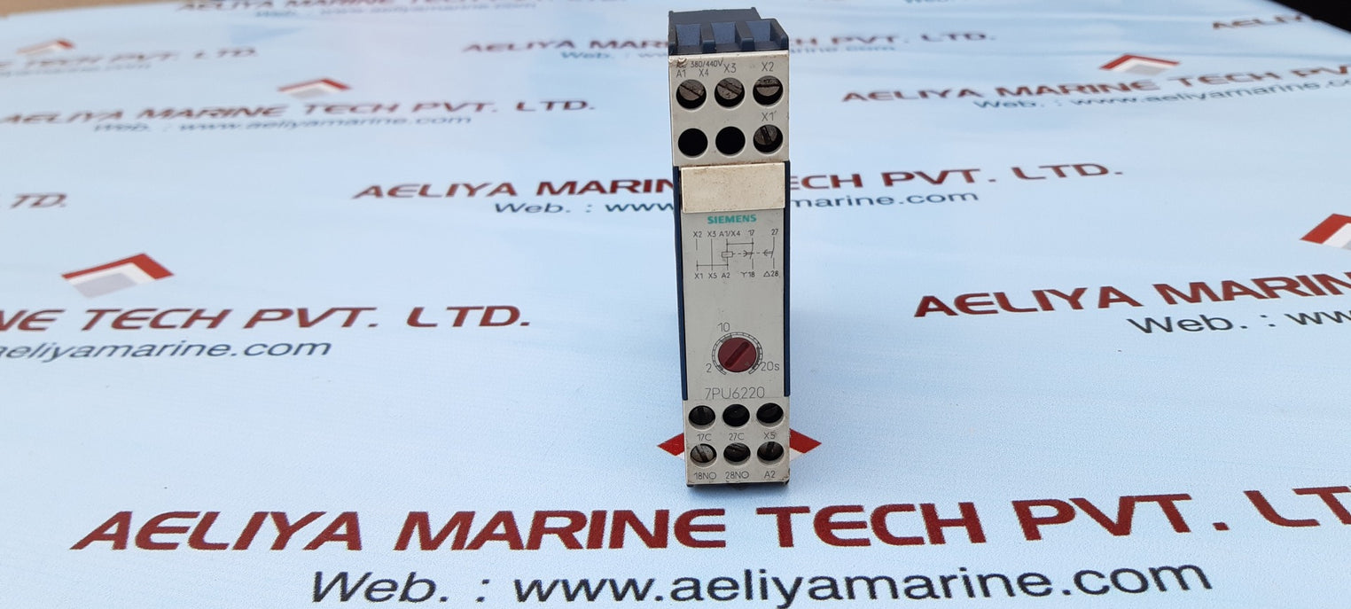 Siemens 7pu6220-7nt20 time relay ac 380/440v 3a 50/60hz