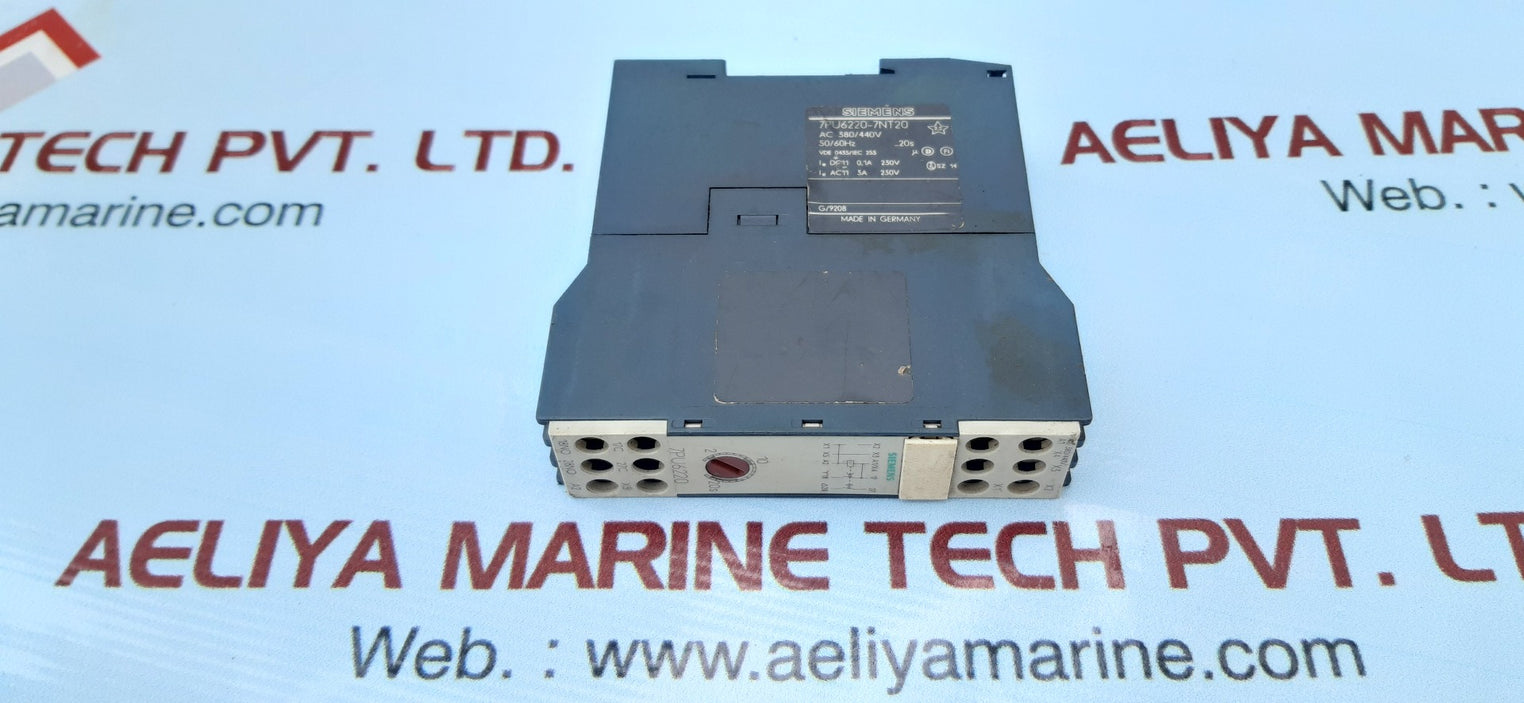 Siemens 7pu6220-7nt20 time relay ac 380/440v 3a 50/60hz