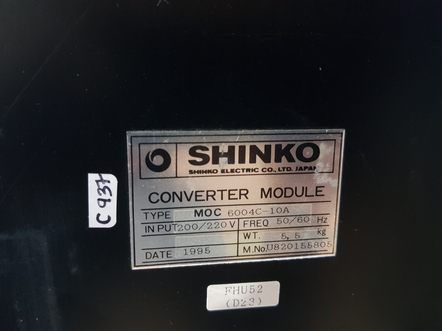 Shinko moc 6004c-10a converter module