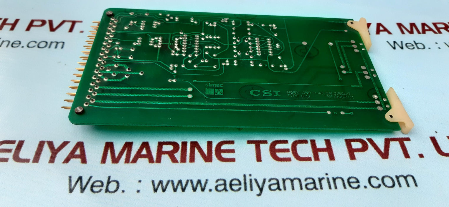 Simac 6713 horn and flasher circuit