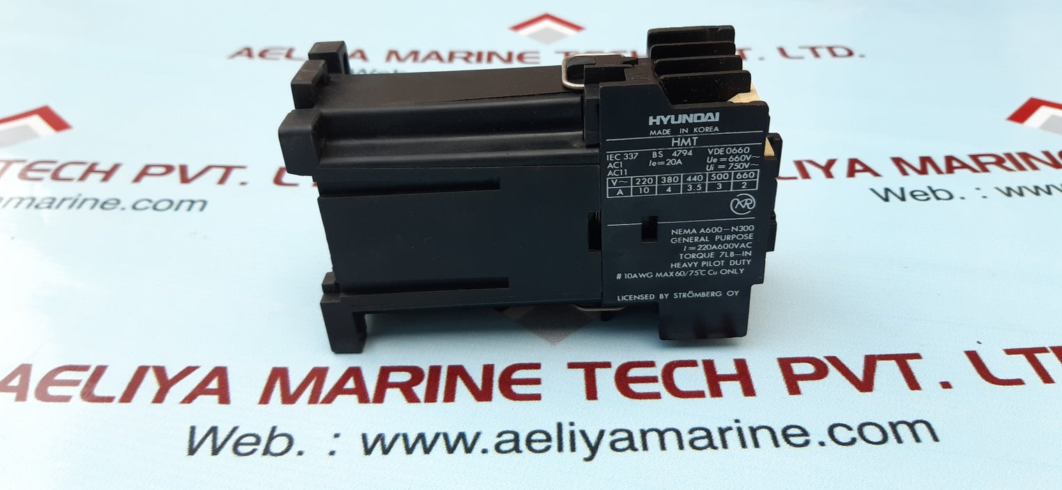 Hyundai hmt 31 thermal overload relay 24v