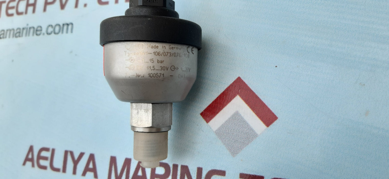 Jumo 4341-106/073/076/108 pressure transmitter 15 bar
