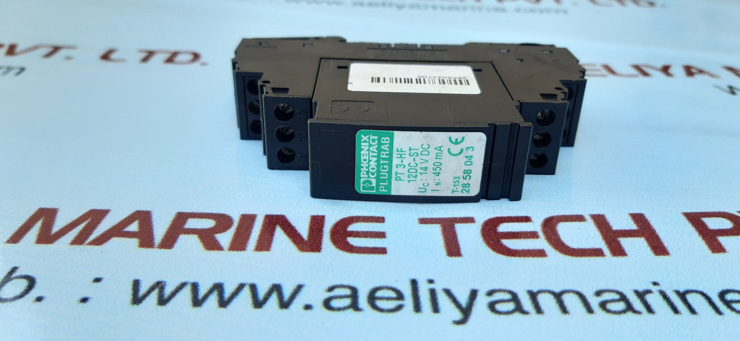 Phoenix contact pt 3-hf surge protection plug 14vdc 450ma