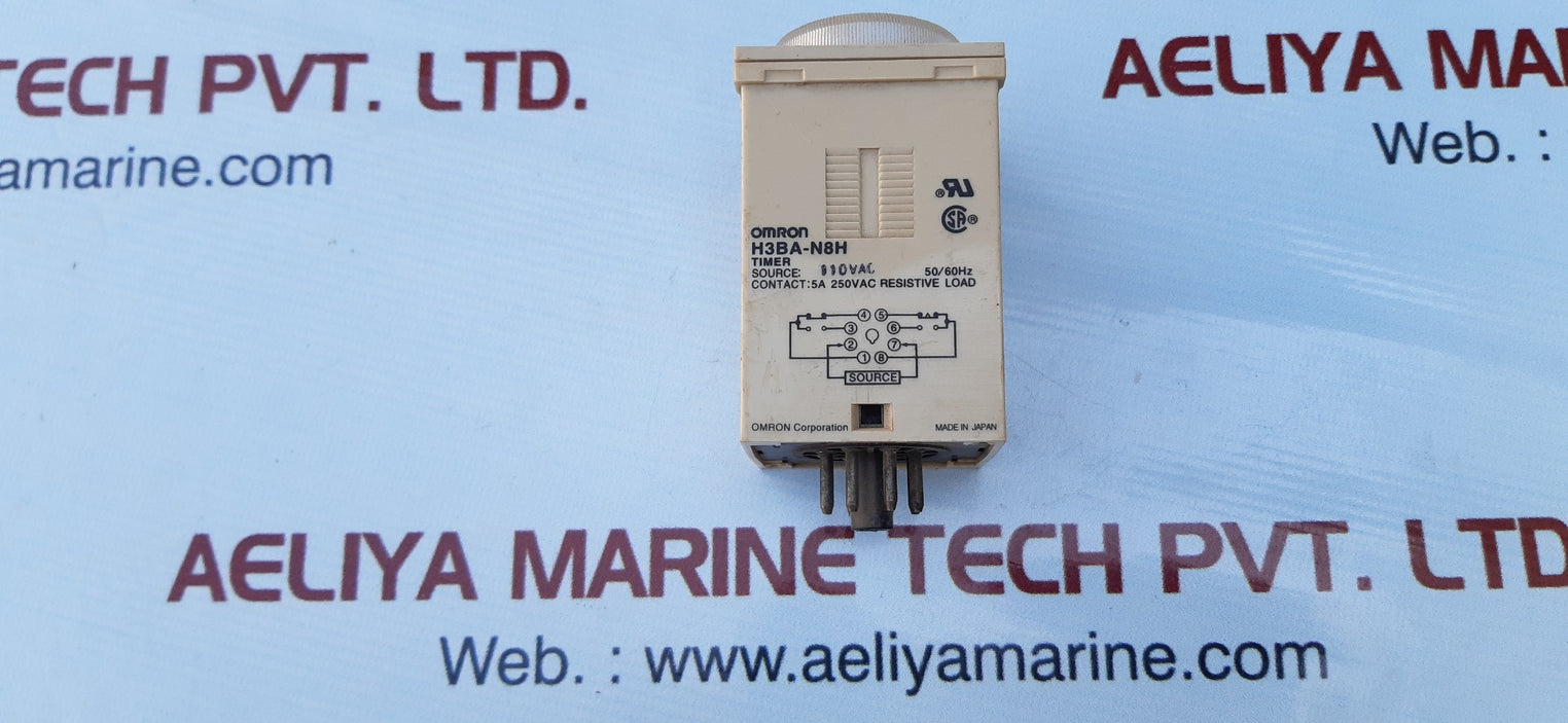 Omron h3ba-n8h time relay 110vac 50/60hz