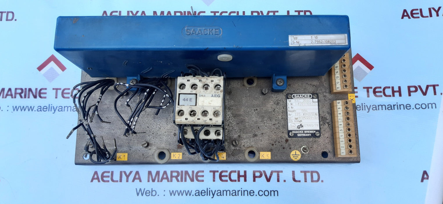 Saacke bac 2000 burner control unit 220 v