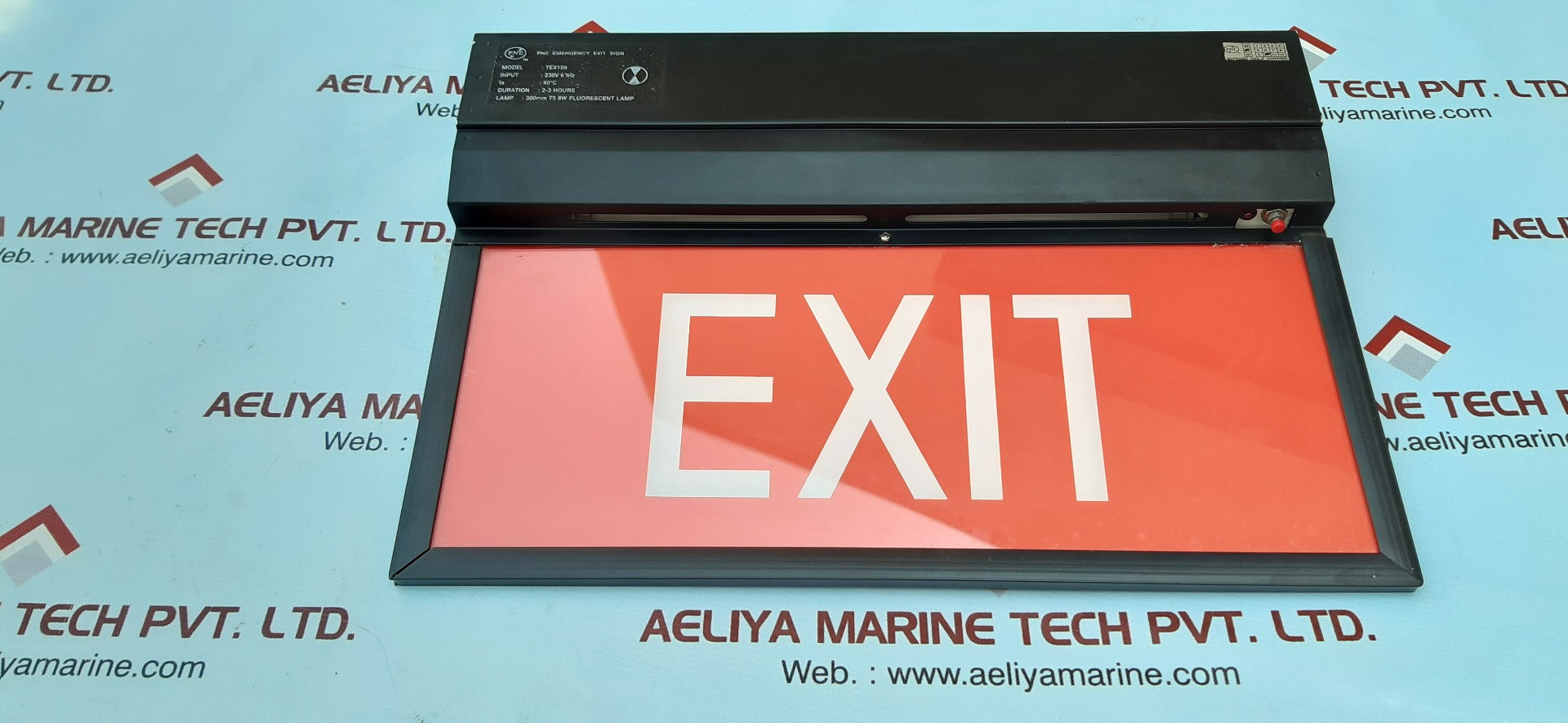 Pne emergency exit sign board tex108