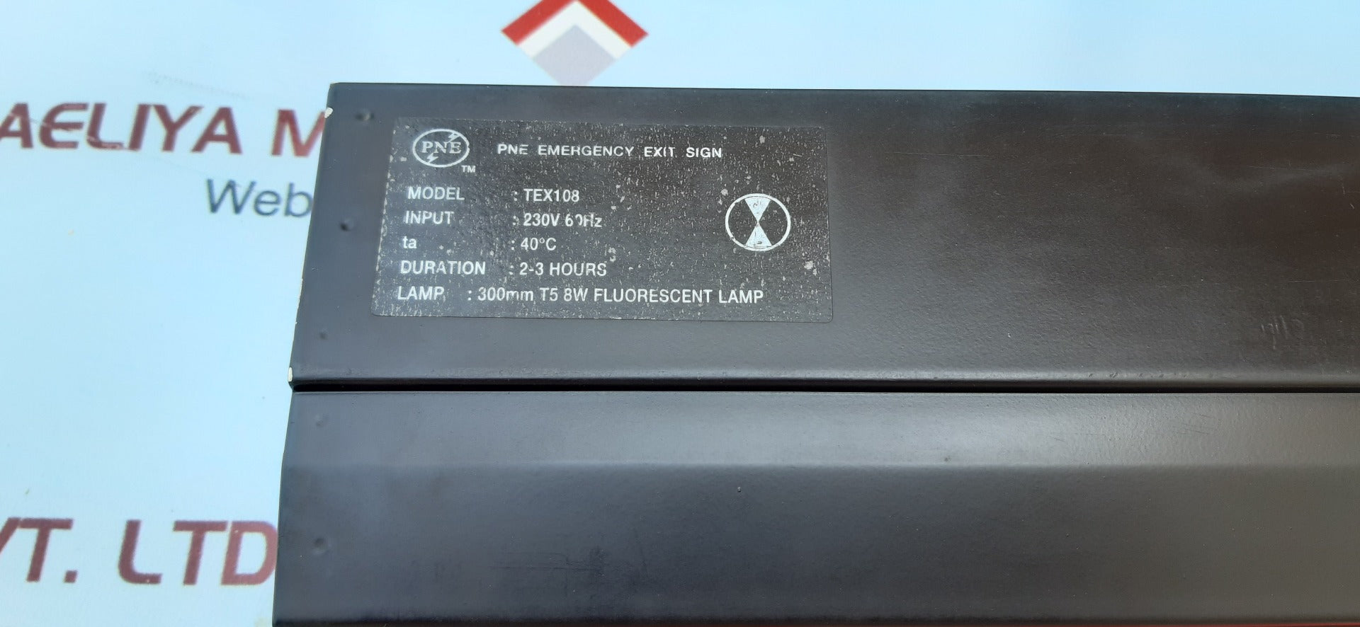 Pne emergency exit sign board tex108