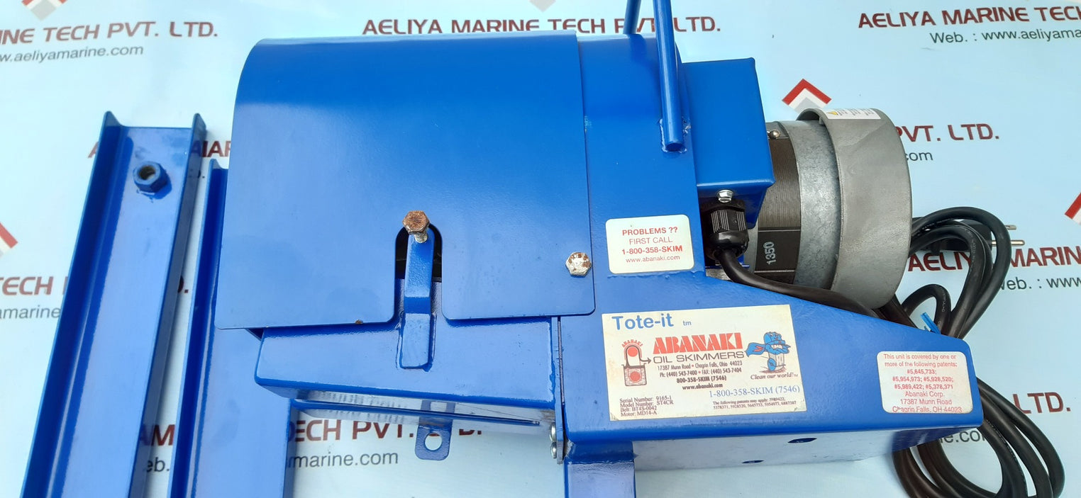 Abanaki st4cr oil skimmer motor tote-it 1lpn3 hp/cv:1/20