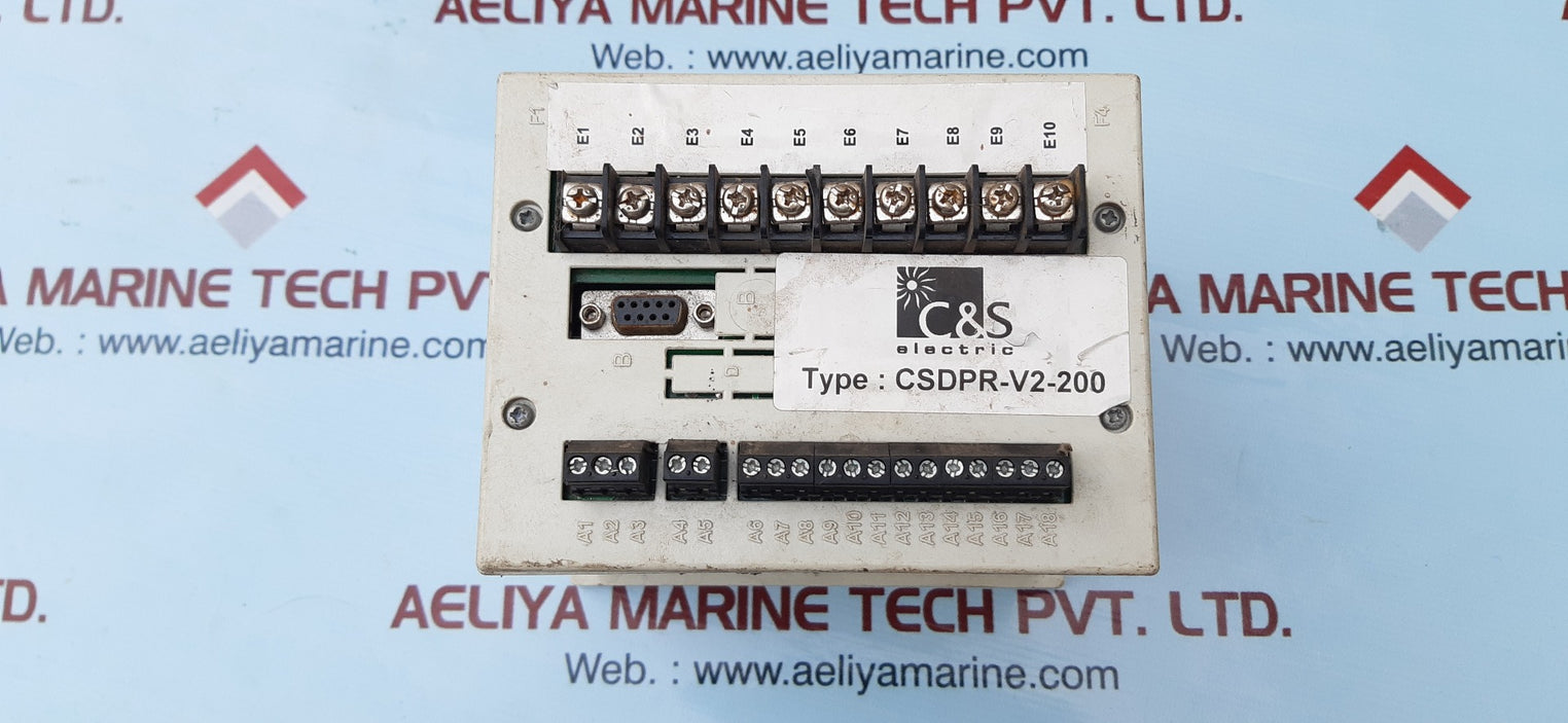 C&s electric csdpr-v2-200-d-l-n-#1 rmu protection relay
