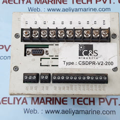C&s electric csdpr-v2-200-d-l-n-#1 rmu protection relay