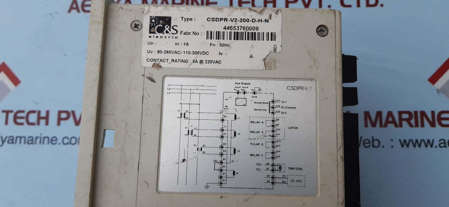 C&s electric csdpr-v2-200-d-h-n rmu protection relay