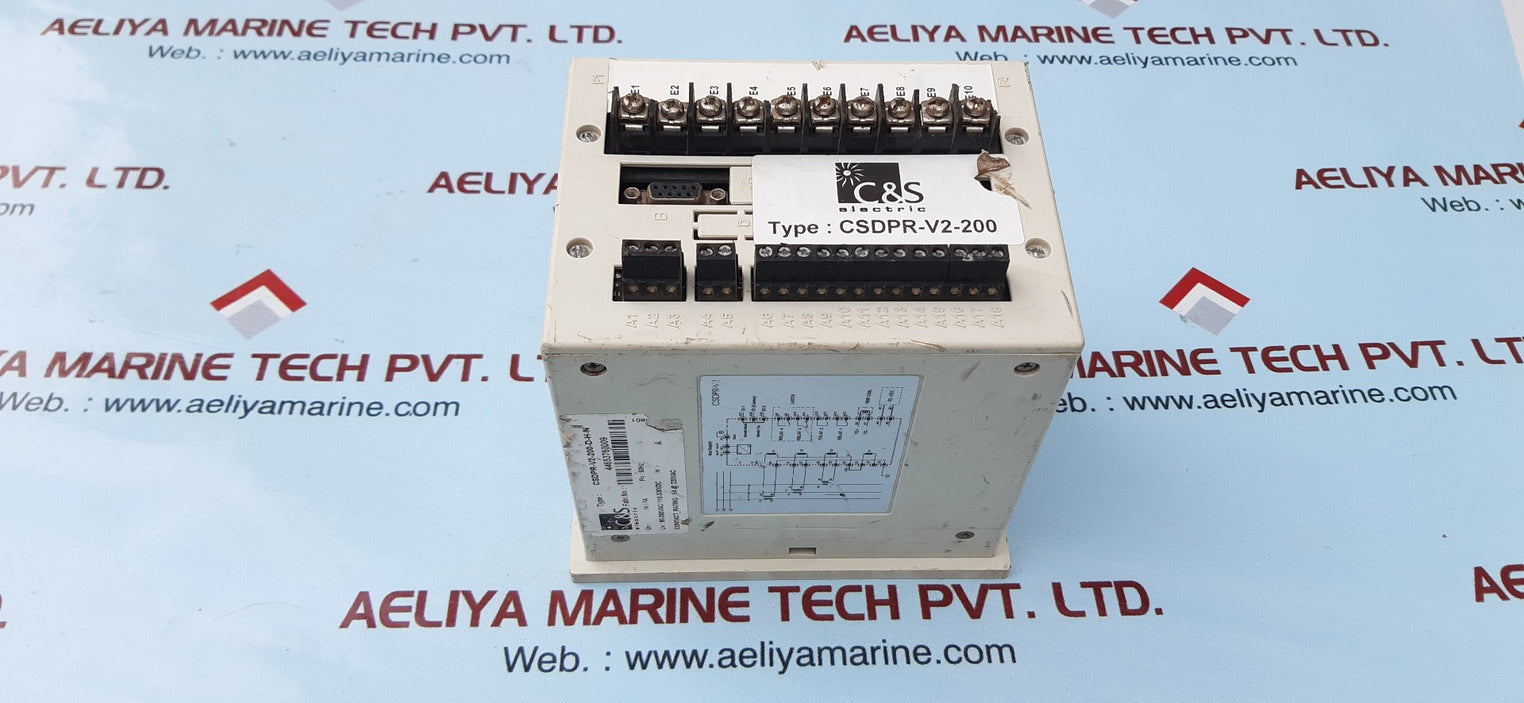 C&s electric csdpr-v2-200-d-h-n rmu protection relay
