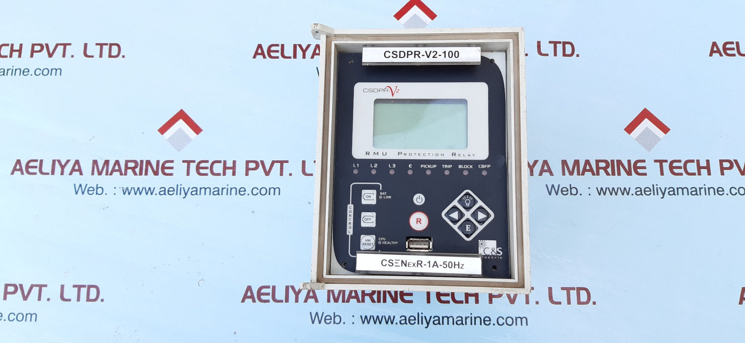 C&s electric csdpr-v2-100 rmu protection relay csenexr-1a-50hz