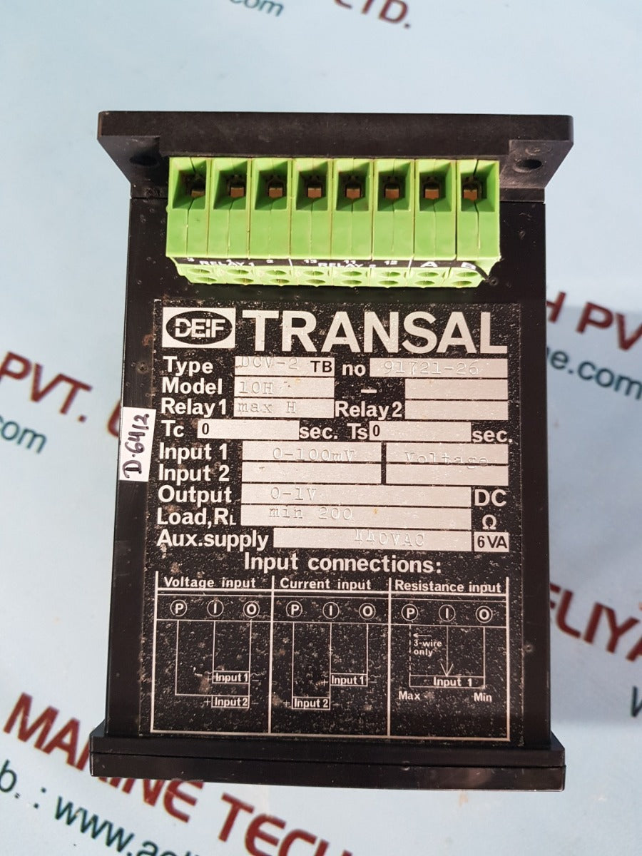 Deif dcv-2 tb transal