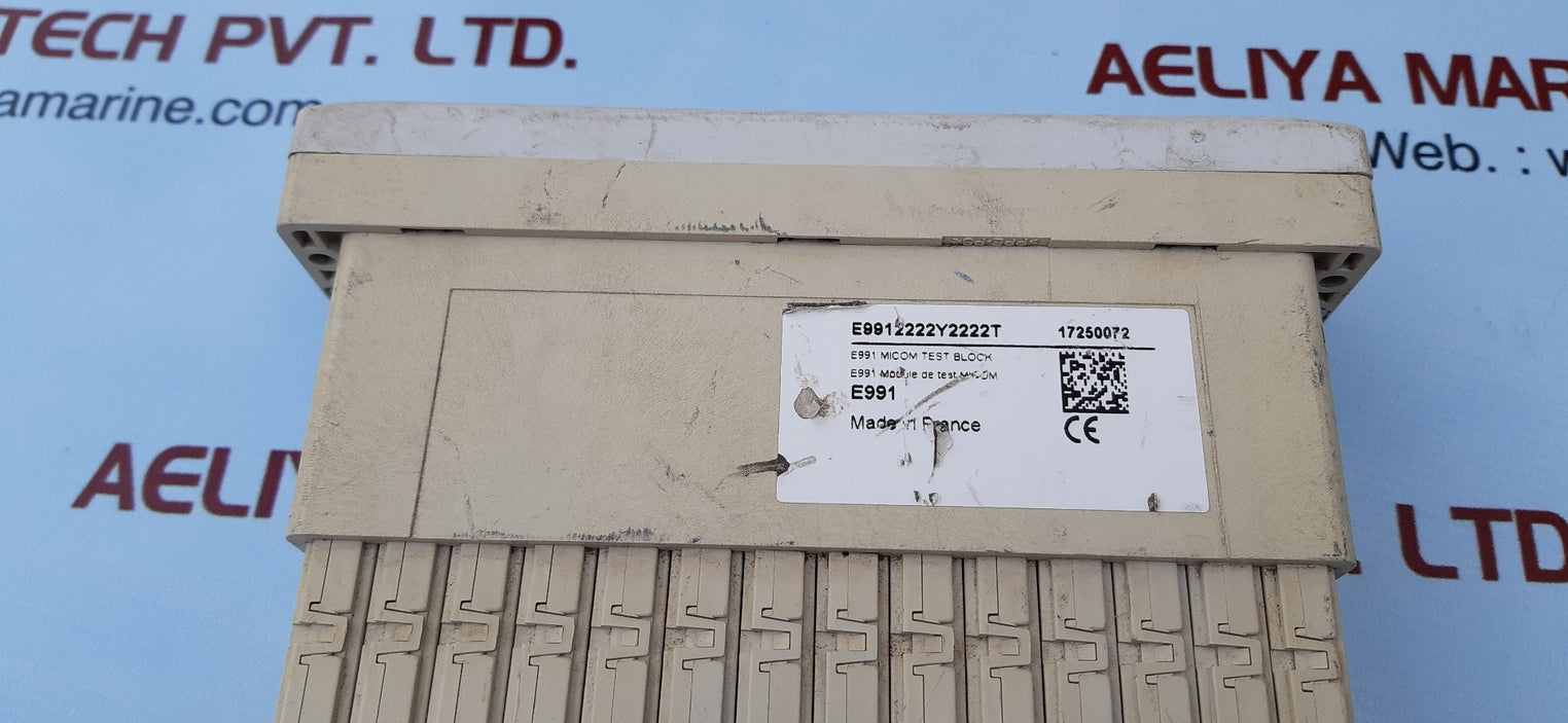Schneider micom p991 test block