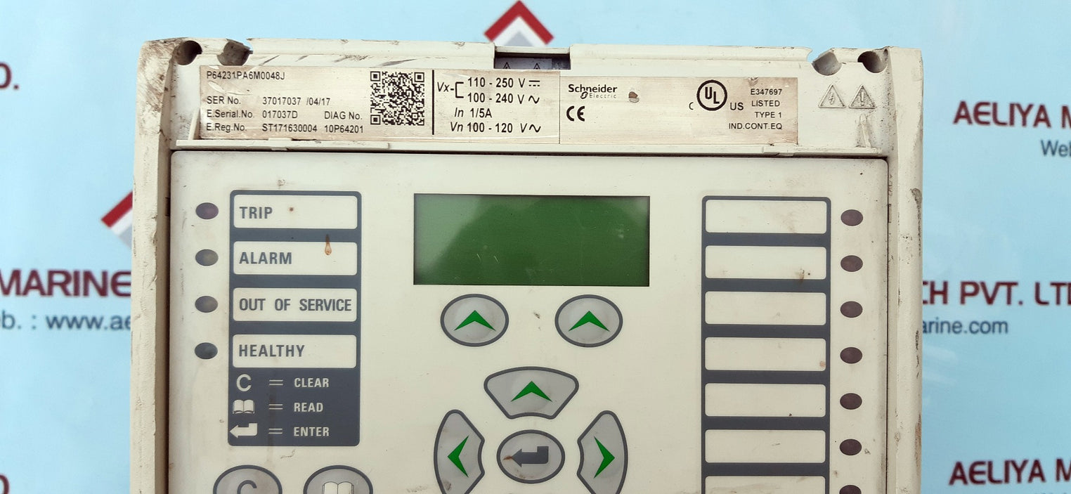 Schneider micom p642 protection relay p64231pa6m0048j